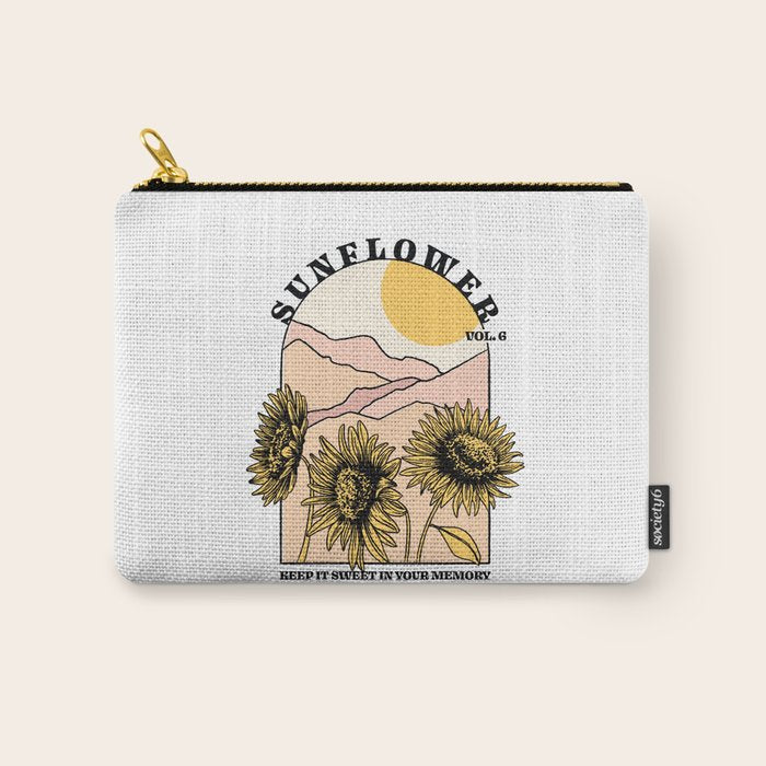 Sunflower Carry All Pouch Gallery Image 1