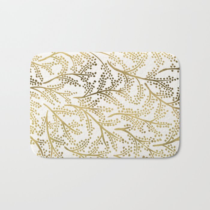 Gold Branches Bath Mat Gallery Image 1