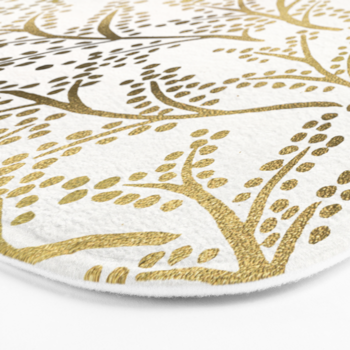 Gold Branches Bath Mat Gallery Image 3