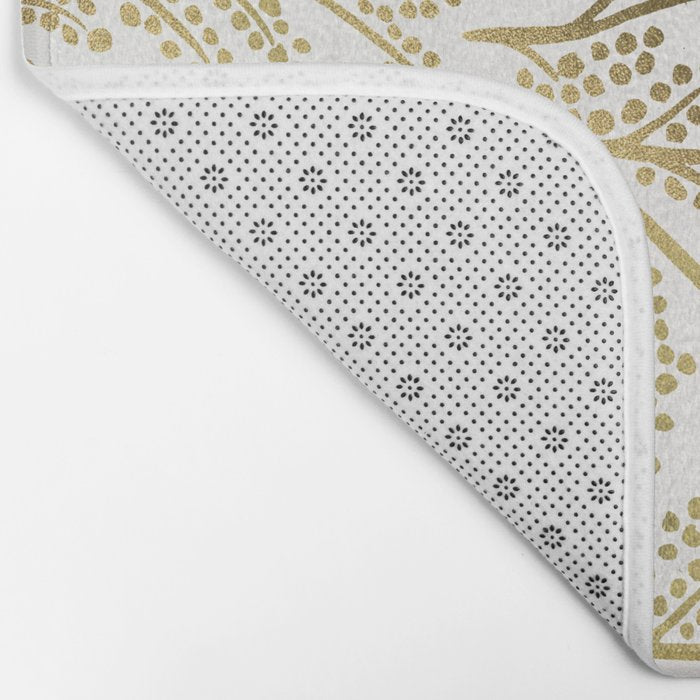 Gold Branches Bath Mat Gallery Image 2