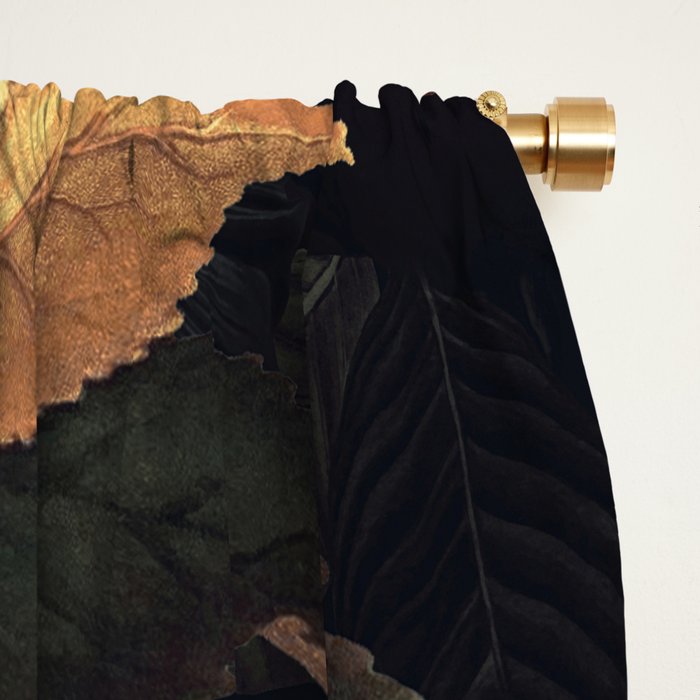 Vintage & Shabby Chic - Flowers at Night Window Curtain Gallery Image 2