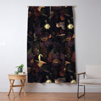 Vintage & Shabby Chic - Flowers at Night Window Curtain Gallery Image 5