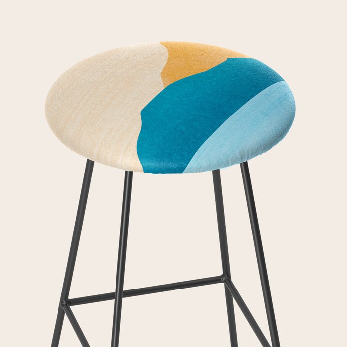 Cabo Desert Landscape Illustration Stool Gallery Image 2