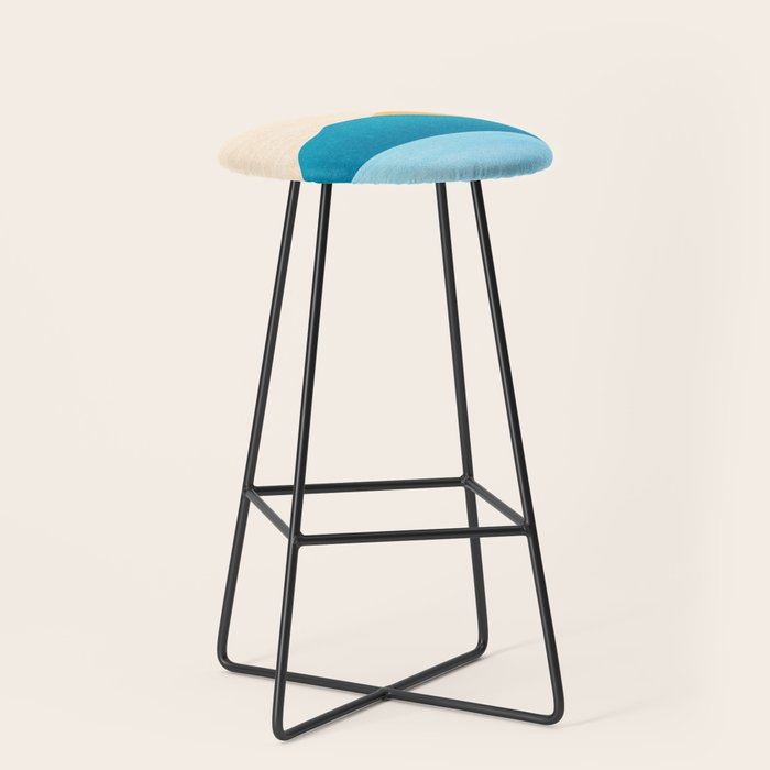 Cabo Desert Landscape Illustration Stool Gallery Image 1