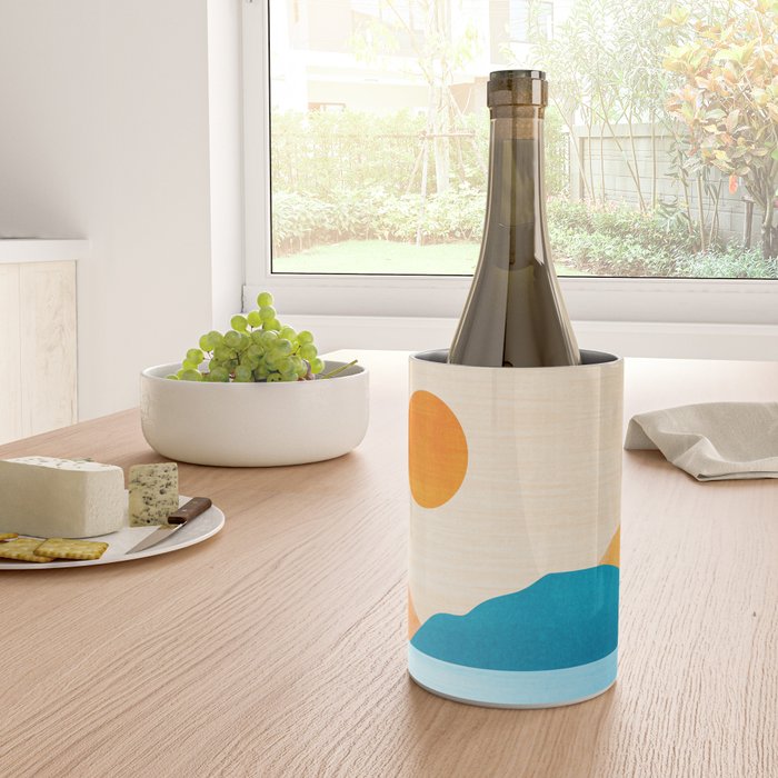 Cabo Desert Landscape Illustration Wine Chiller Gallery Image 4