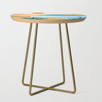 Cabo Desert Landscape Illustration Side Table Gallery Image 1