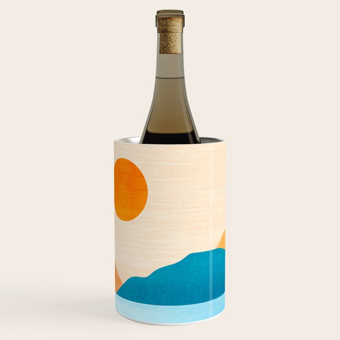 Cabo Desert Landscape Illustration Wine Chiller Gallery Image 1