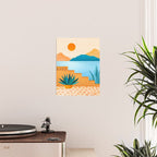 Cabo Desert Landscape Illustration Poster Gallery Image 2