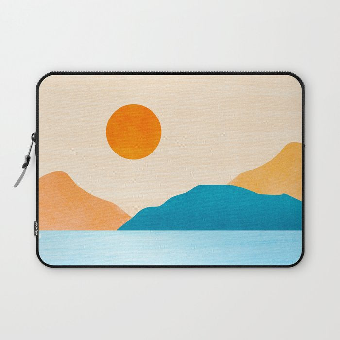 Cabo Desert Landscape Illustration Laptop Sleeve Gallery Image 1