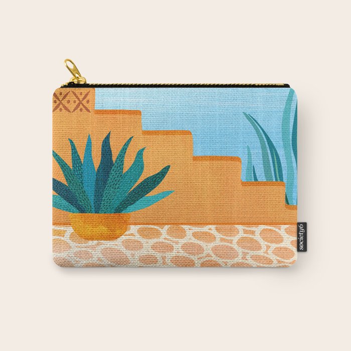 Cabo Desert Landscape Illustration Carry All Pouch Gallery Image 1