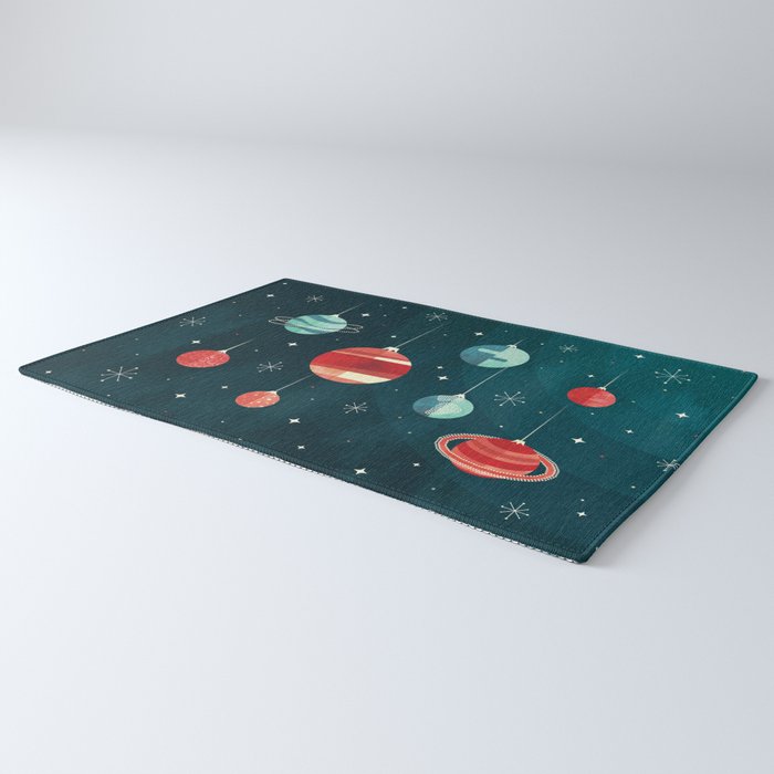 Joy to the Universe (in Teal) Rug Gallery Image 3