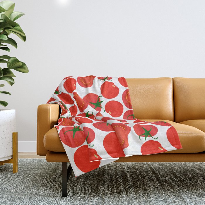 Tomato Harvest Throw Blanket Gallery Image 1