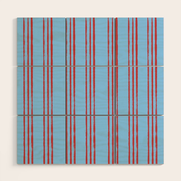 Americana Stripes Wood Wall Art Gallery Image 1