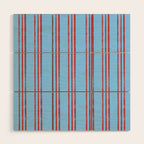 Americana Stripes Wood Wall Art Gallery Image 1