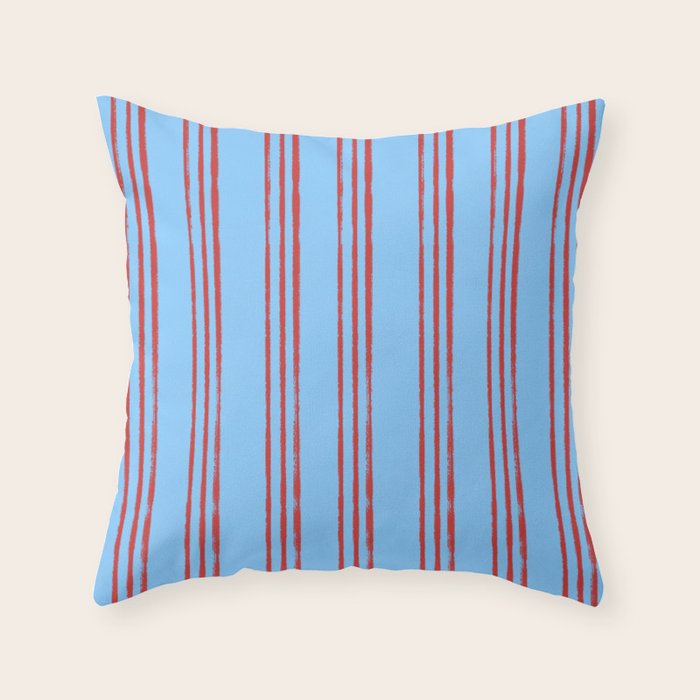 Americana Stripes Throw Pillow Gallery Image 6