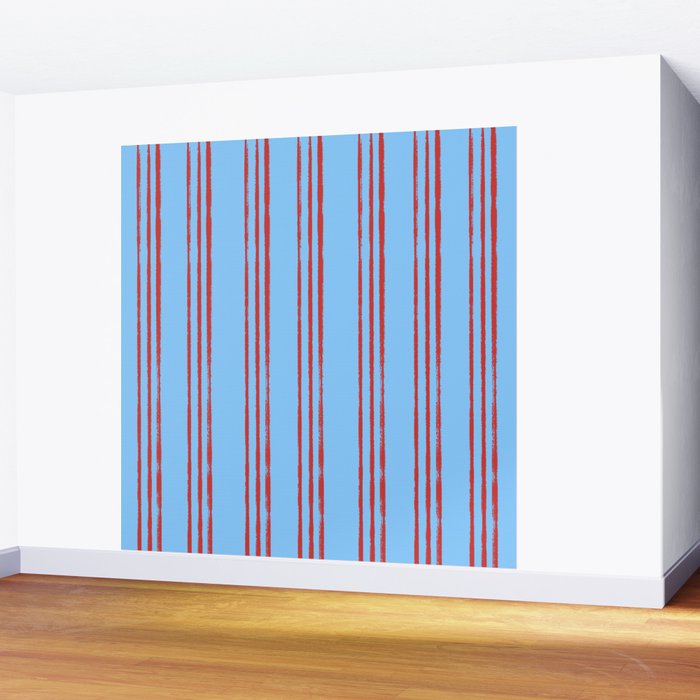 Americana Stripes Wall Mural Gallery Image 2