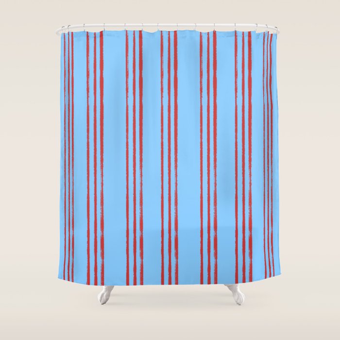 Americana Stripes Shower Curtain Gallery Image 1