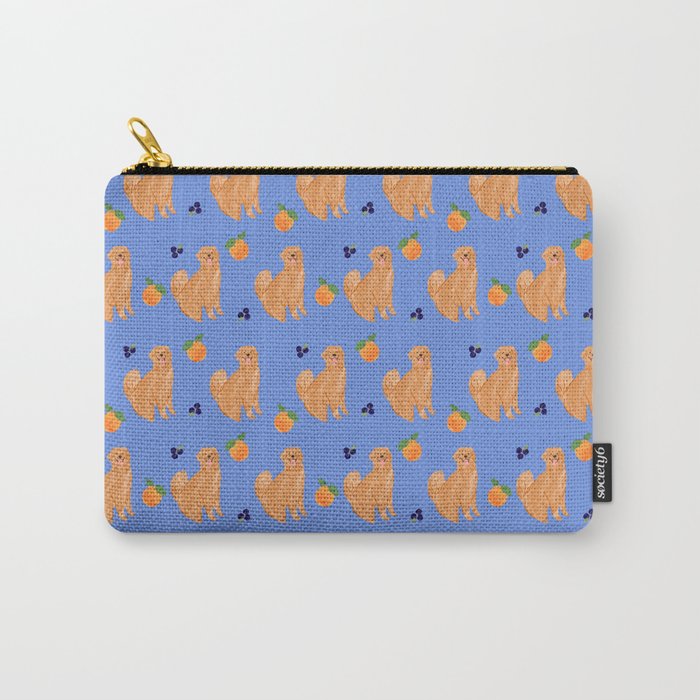 Golden Retriever and fruits Carry All Pouch Gallery Image 1