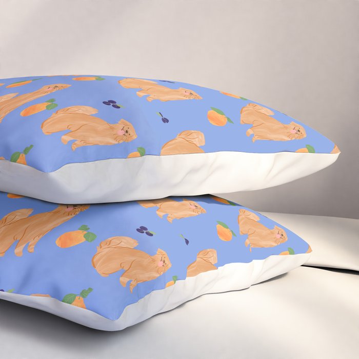 Golden Retriever and fruits Pillow Sham Gallery Image 3