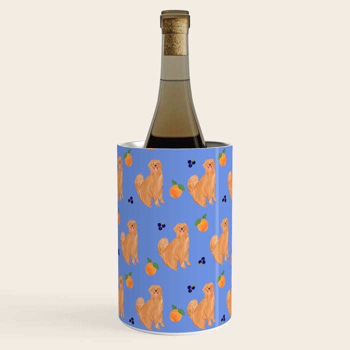 Golden Retriever and fruits Wine Chiller Gallery Image 3