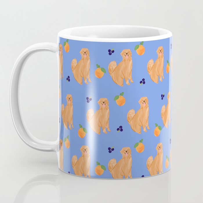 Golden Retriever and fruits Coffee Mug Gallery Image 3