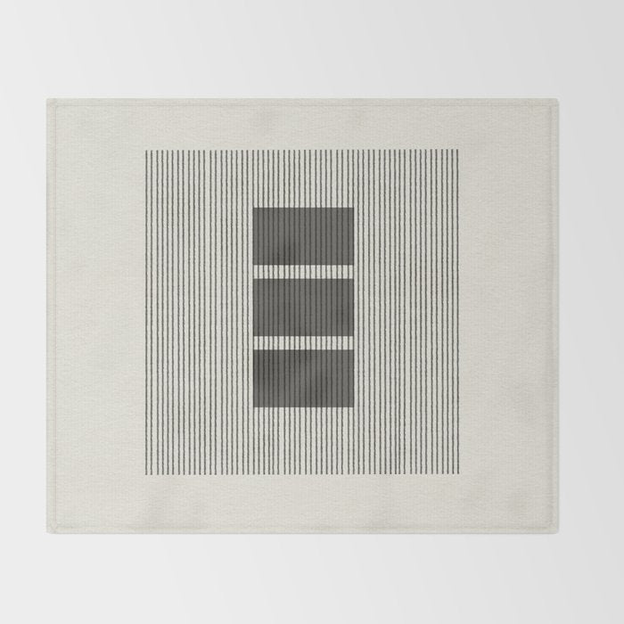 Minimalist Japandi Object No.03 Throw Blanket Gallery Image 2