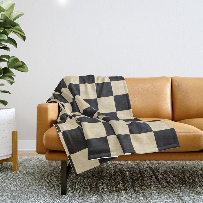 Classy Checkerboard Throw Blanket Gallery Image 1