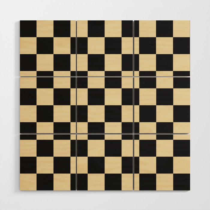 Classy Checkerboard Wood Wall Art Gallery Image 1