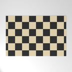 Classy Checkerboard Welcome Mat Gallery Image 1