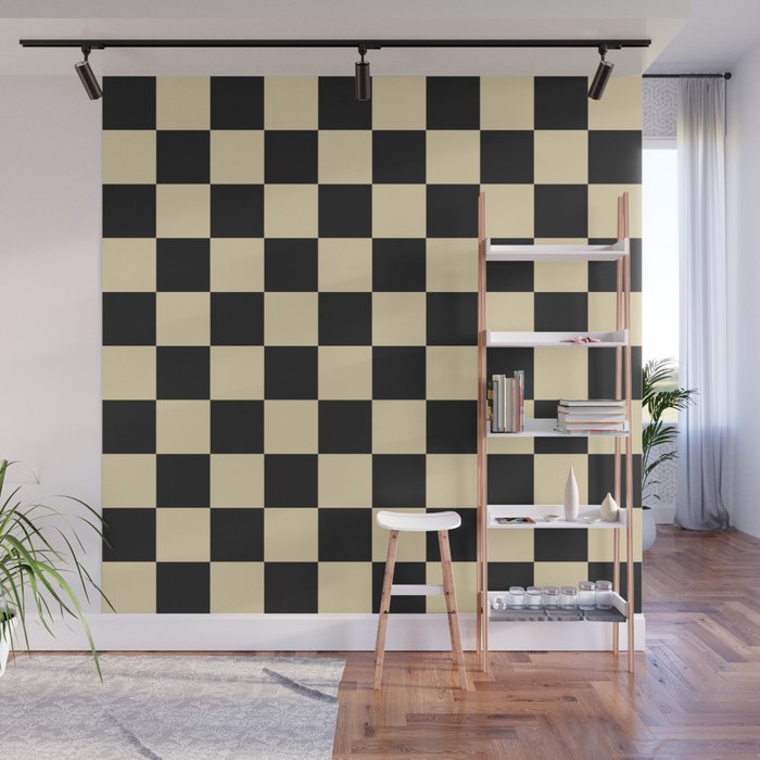 Classy Checkerboard Wall Mural Gallery Image 1