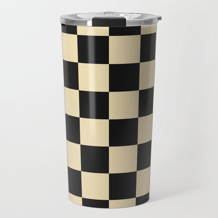 Classy Checkerboard Travel Mug Gallery Image 1