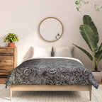 Gothic Rose in Black and White Comforter Gallery Image 3