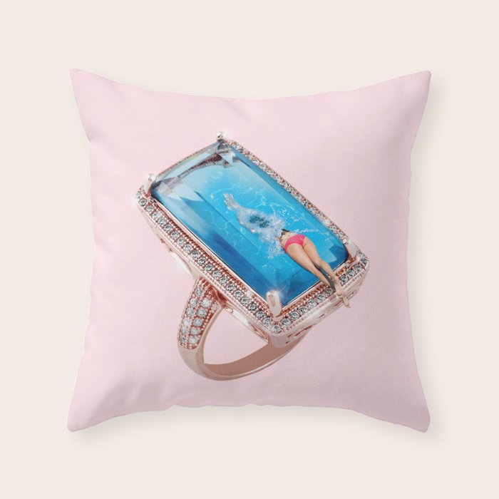 Diamond Pool Throw Pillow Gallery Image 1