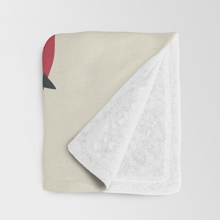 Matisse Inspired Red Shape Throw Blanket Gallery Image 3