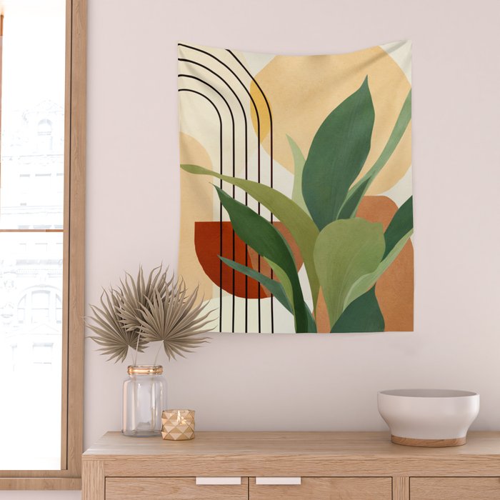 Plant Life Design 03 Wall Tapestry Gallery Image 2