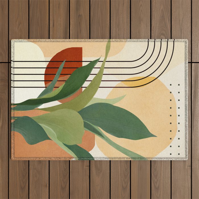 Plant Life Design 03 Outdoor Rug Gallery Image 1