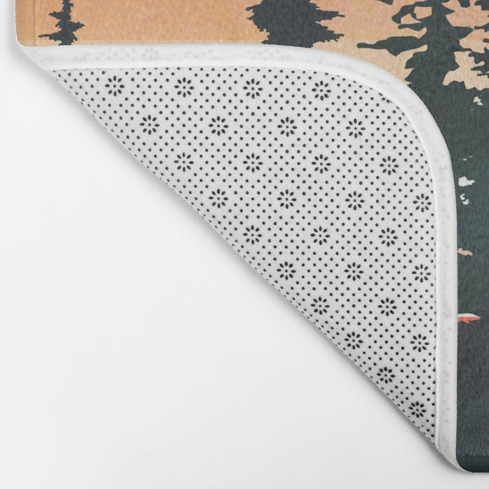 Pine Forest Sunset 2 Bath Mat Gallery Image 2