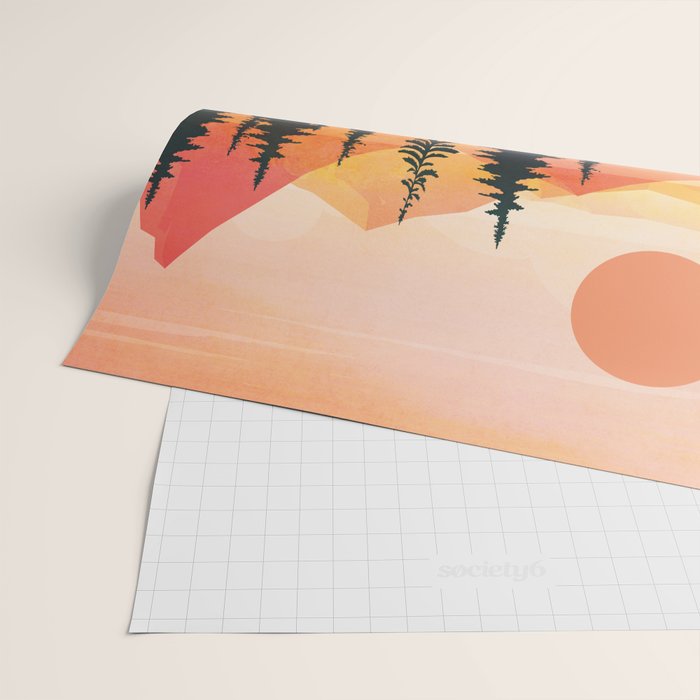 Pine Forest Sunset 2 Wrapping Paper Gallery Image 2