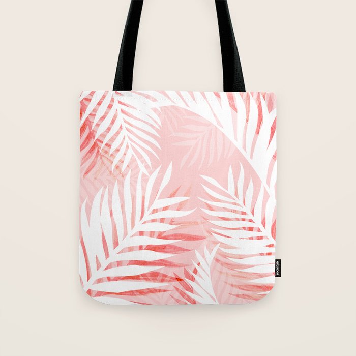 Tropical bliss - coral Tote Bag Gallery Image 1