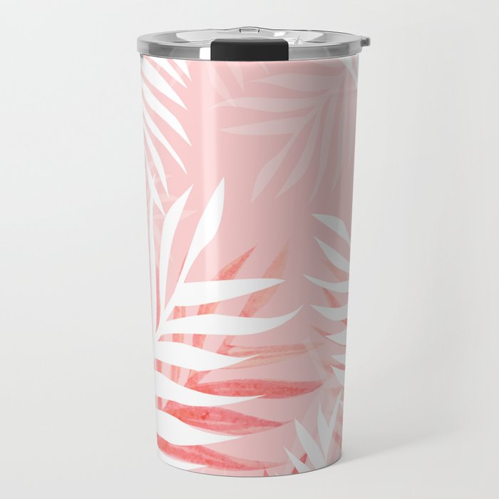 Tropical bliss - coral Travel Mug Gallery Image 1