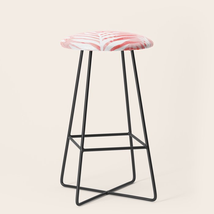 Tropical bliss - coral Stool Gallery Image 1