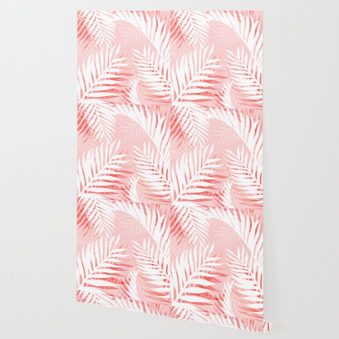 Tropical bliss - coral Wallpaper Gallery Image 2