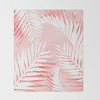 Tropical bliss - coral Throw Blanket Gallery Image 2