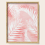 Tropical bliss - coral Serving Tray Gallery Image 1