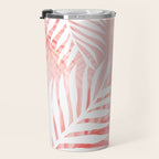 Tropical bliss - coral Travel Mug Gallery Image 3