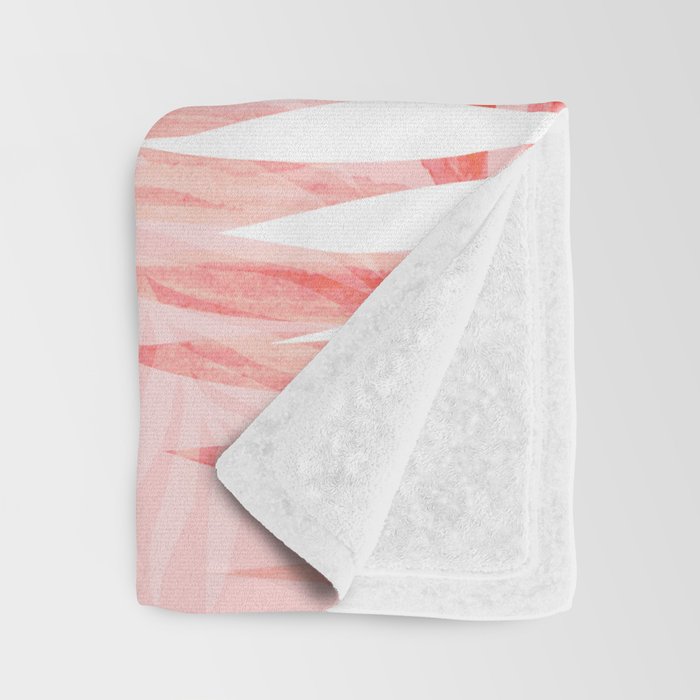 Tropical bliss - coral Throw Blanket Gallery Image 3