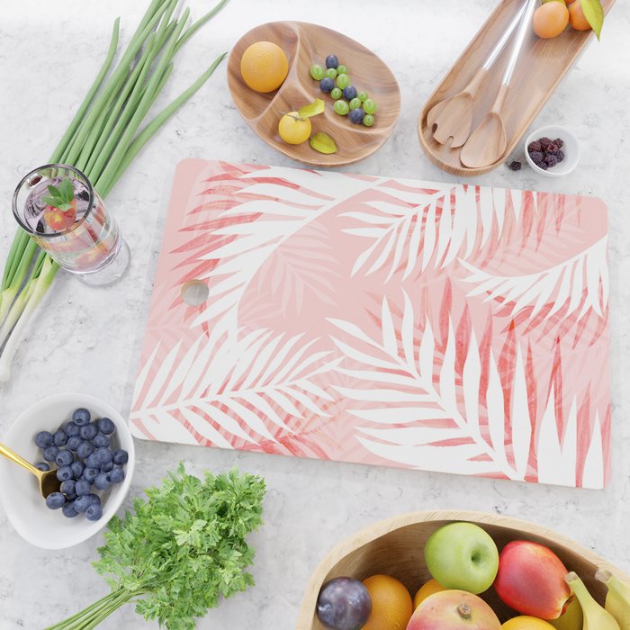 Tropical bliss - coral Cutting Board Gallery Image 2