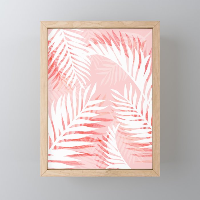 Tropical bliss - coral Mini Art Print Gallery Image 1