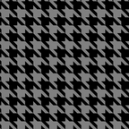Black and Grey Classic houndstooth pattern Coffee Mug Gallery Image 2