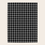 Black and Grey Classic houndstooth pattern Poster Gallery Image 4